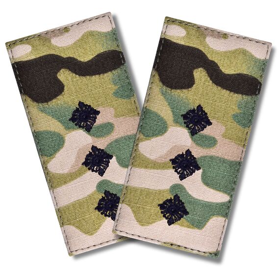 Набор шевронов 2 шт на липучке погон звание ВСУ Старший лейтенант мультикам 5х10 см вышитый патч нашивка шеврон, фото 1 Набор шевронов 2 шт на липучке погон звание ВСУ Старший лейтенант мультикам 5х10 см вышитый патч нашивка шеврон, фото 1