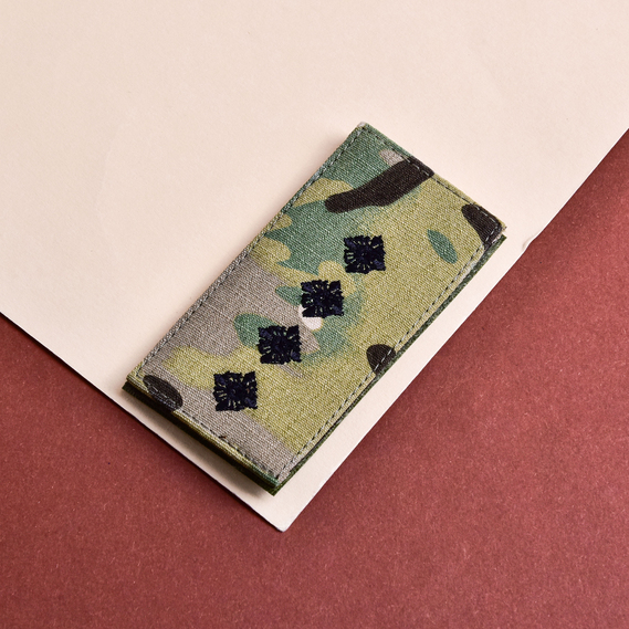 2 piece chevron set with hook backing epaulette rank AFU Captain on Multicam 5х10 cm embroidered patch insignia chevron, фото 4 2 piece chevron set with hook backing epaulette rank AFU Captain on Multicam 5х10 cm embroidered patch insignia chevron, фото 4