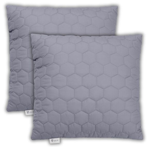 Набор подушек 2 шт декоративных IDEIA Silhouette 50х50 сірий, фото 1