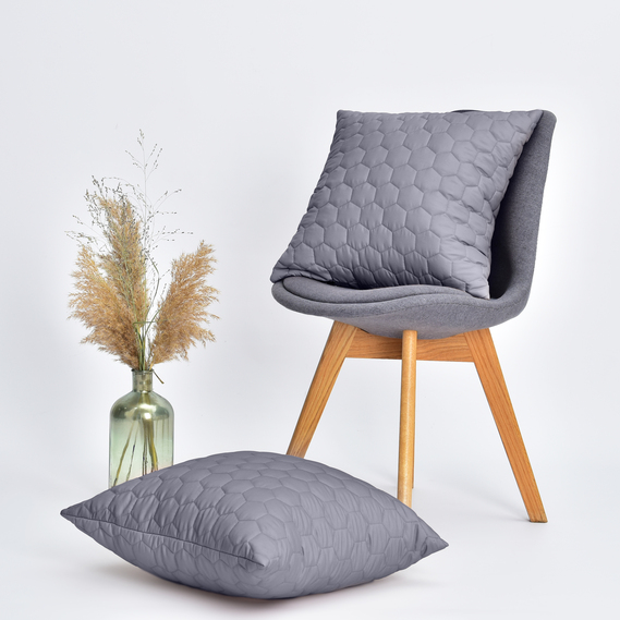 Набор подушек 2 шт декоративных IDEIA Silhouette 50х50 сірий, фото 2