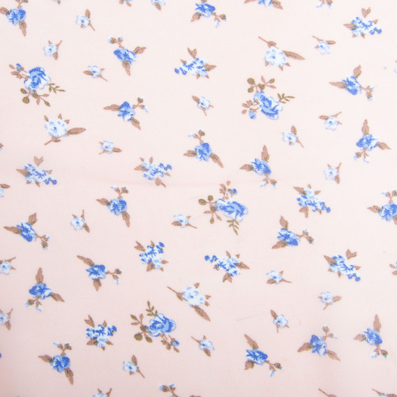 Ткань шифон плательная легкая воздушная 75 гр/м2 150 см для платьев, юбок, блуз, аксессуаров трояндочки крем, фото 2