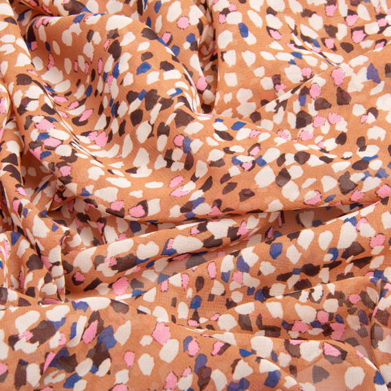 Ткань шифон плательная легкая воздушная 95 гр/м2 150 см для платьев, юбок, блуз, аксессуаров камінці, фото 3