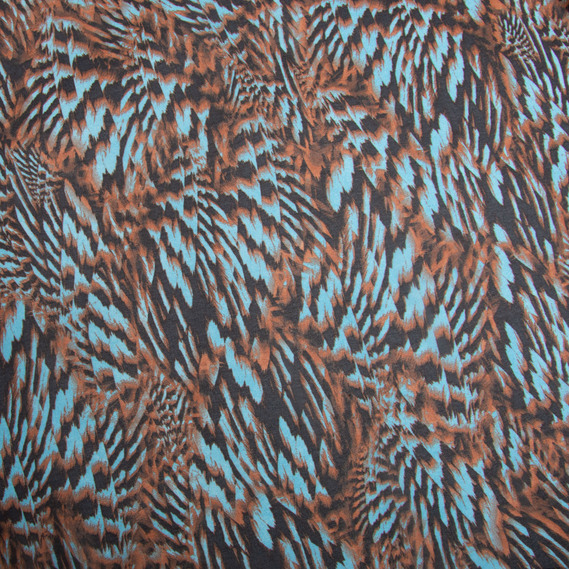 Тканина шифон платтяна легка повітряна 95 г/м2 150 см для суконь, спідниць, блуз, аксесуарів Леонардо коричн, фото 2