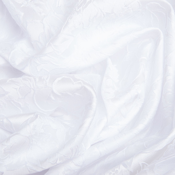 Ткань костюмная жаккард  Роза 125 гр/м2 150 см для одежды, платьев, костюмов, юбок біла, фото 3