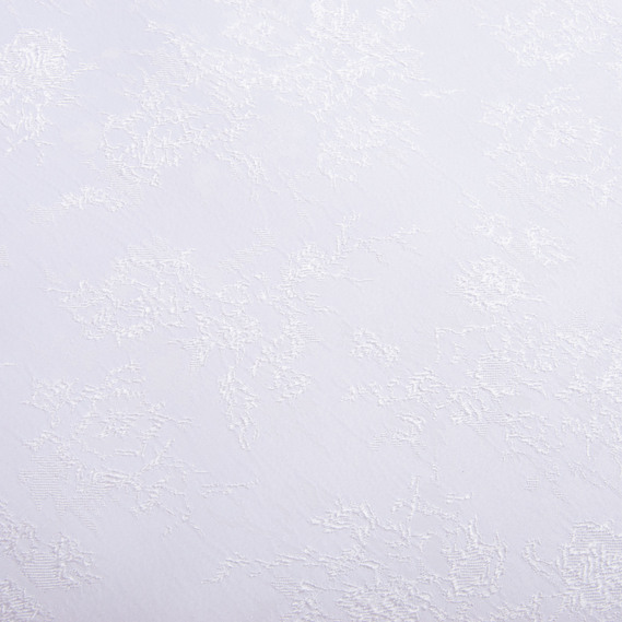 Jacquard suit fabric Bouquet 150 cm wide, 190 g/m2, made of viscose and cotton natural composition, suitable for clothing, dresses, suits, and skirts біла, фото 2