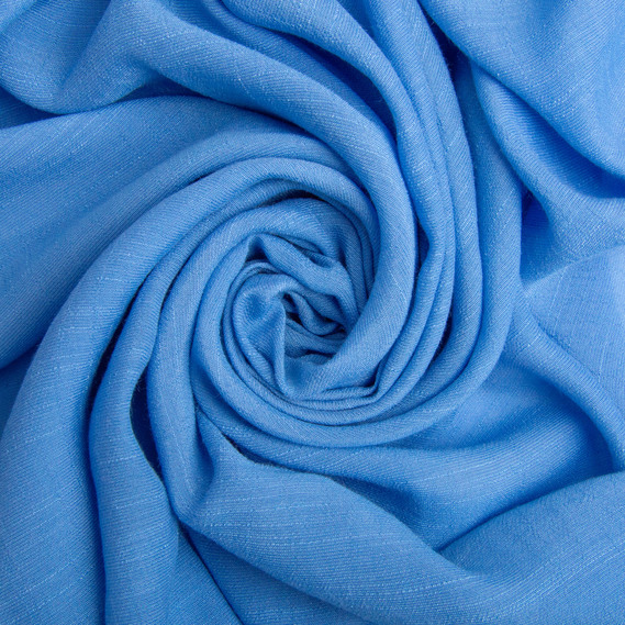 Ткань плательная вискоза 145 см 93 гр/м2 для платьев, легких костюмов, брюк, детской одежды блакитна, фото 1