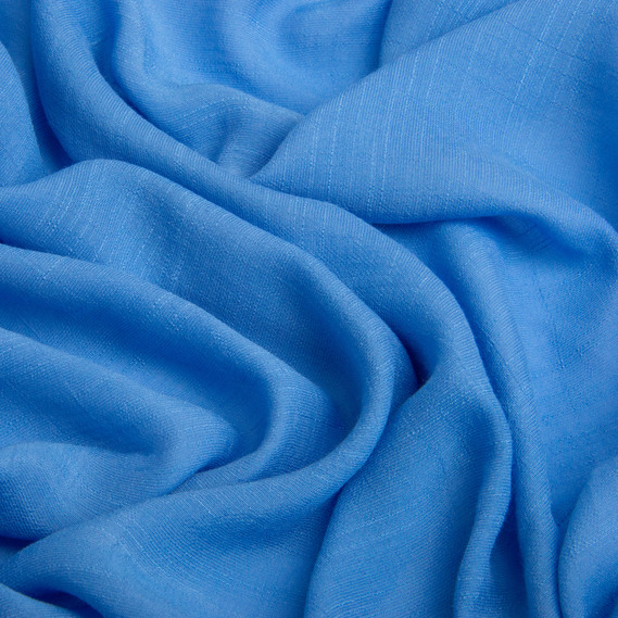 Ткань плательная вискоза 145 см 93 гр/м2 для платьев, легких костюмов, брюк, детской одежды блакитна, фото 2