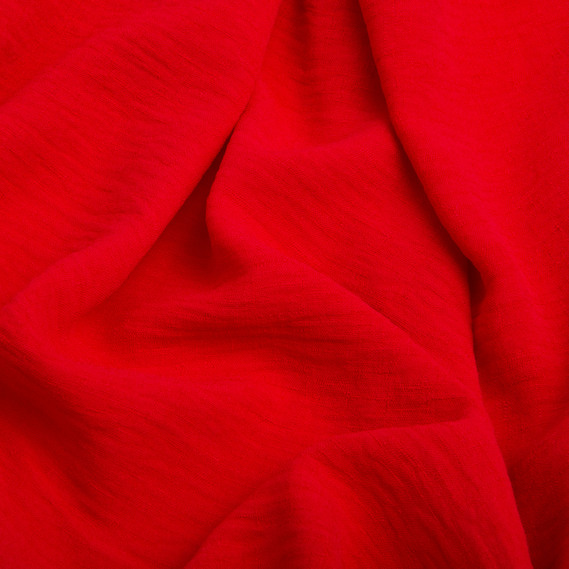 Тканина плательна Аміра 150 см 180 гр/м2 для одягу, суконь, костюмів, спідниць червона, фото 2
