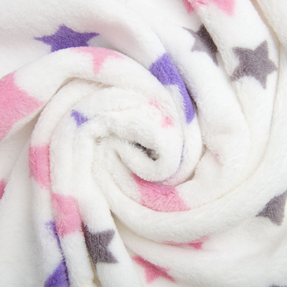 Тканина махрова Велсофт 140 см 280 гр/м2 для халатів, піжам, пледів і покривал надзвичайно м’яка зірочки , фото 1