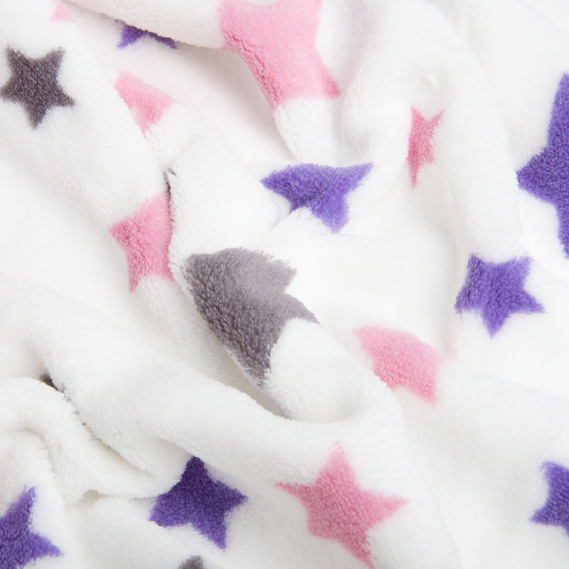 Тканина махрова Велсофт 140 см 280 гр/м2 для халатів, піжам, пледів і покривал надзвичайно м’яка зірочки , фото 3