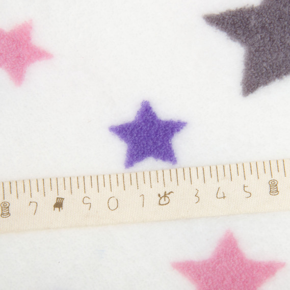 Тканина махрова Велсофт 140 см 280 гр/м2 для халатів, піжам, пледів і покривал надзвичайно м’яка зірочки , фото 5