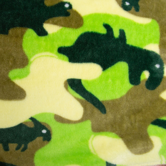 Тканина махрова Велсофт 140 см 280 гр/м2 для халатів, піжам, пледів і покривал надзвичайно м’яка Діно салат, фото 2