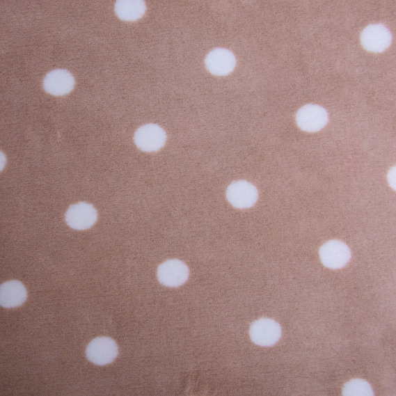 Ткань махровая Велсофт 140 см 280 гр/м2 для халатов, пижам, пледов и покрывал супер мягкая горошок, фото 2