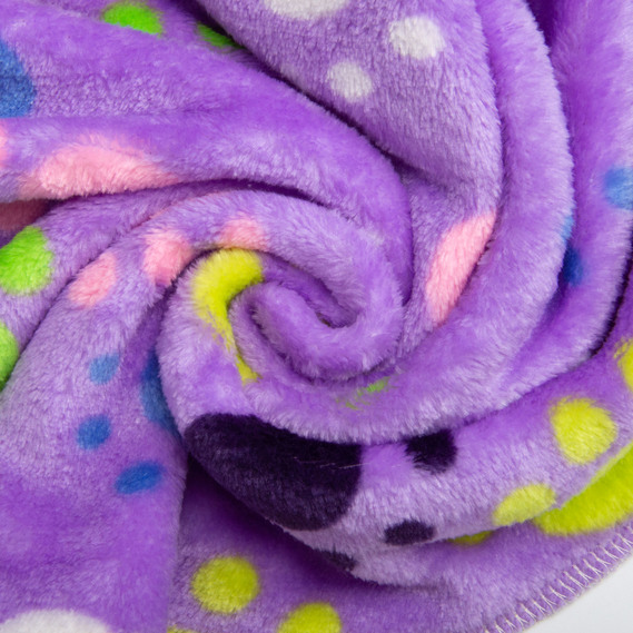 Ткань махровая Велсофт 140 см 280 гр/м2 для халатов, пижам, пледов и покрывал супер мягкая лапки бузок, фото 1