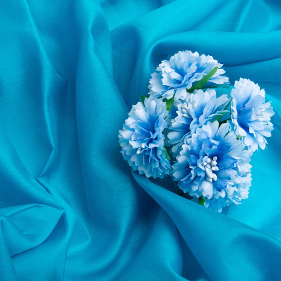 Ткань Тенсел шёлк 45 гр/м2 150 см лёгкая, дышащая для изысканной одежды бірюза, фото 3