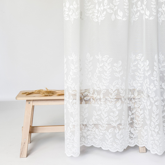 Ткань тюль жаккард 285 см 111 гр/м2 тюлевая ткань, ткань для тюля, тюль, гардины, жаккардовая тюль, гардинная ткань V-11 ecru, фото 4 Ткань тюль жаккард 285 см 111 гр/м2 тюлевая ткань, ткань для тюля, тюль, гардины, жаккардовая тюль, гардинная ткань V-11 ecru, фото 4