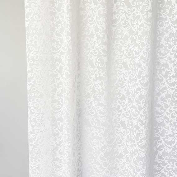 Ткань тюль жаккард Мальва 285 см 72 гр/м2 тюлевая ткань, ткань для тюля, тюль, гардины, жаккардовая тюль, гардинная ткань V-beyaz , фото 3 Ткань тюль жаккард Мальва 285 см 72 гр/м2 тюлевая ткань, ткань для тюля, тюль, гардины, жаккардовая тюль, гардинная ткань V-beyaz , фото 3