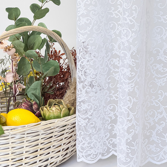 Ткань тюль жаккард Мальва 285 см 72 гр/м2 тюлевая ткань, ткань для тюля, тюль, гардины, жаккардовая тюль, гардинная ткань V-beyaz , фото 5 Ткань тюль жаккард Мальва 285 см 72 гр/м2 тюлевая ткань, ткань для тюля, тюль, гардины, жаккардовая тюль, гардинная ткань V-beyaz , фото 5