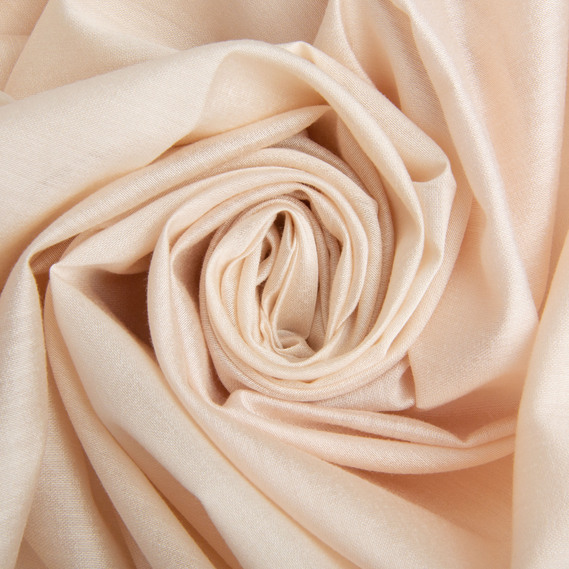Ткань плательная Перлина 82 гр/м2 150 см вискоза для платьев, блуз, аксесуаров св/беж, фото 1