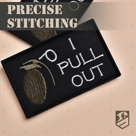 Набор шевронов 2 шт I Pull Out 5х8 см, вышитый патч с липучкой, фото 7 Набор шевронов 2 шт I Pull Out 5х8 см, вышитый патч с липучкой, фото 7