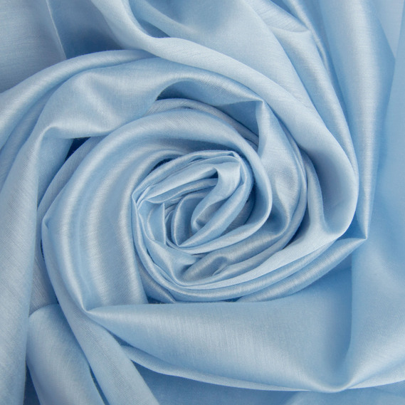 Тканина Тенсел шовк 45 г/м2 150 см легка, дихаюча для вишуканого одягу блакитна, фото 1 Тканина Тенсел шовк 45 г/м2 150 см легка, дихаюча для вишуканого одягу блакитна, фото 1