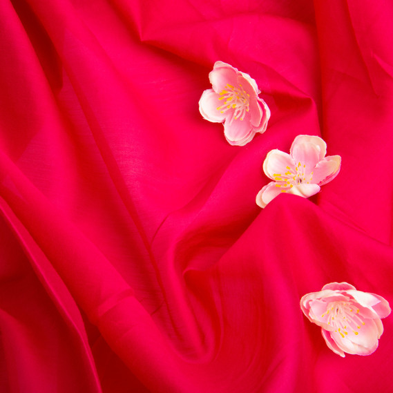 Tencel Silk Fabric 45 gsm 150 cm lightweight, breathable for refined clothing малина, фото 3