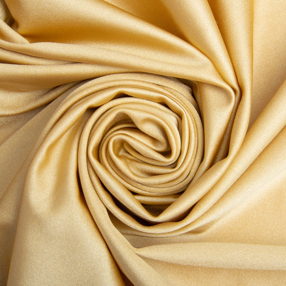 Ткань трикотаж Бифлекс 200 гр/м2 стрейчевая эластичная блестящая для купальников и спортивной одежды золото, фото 1