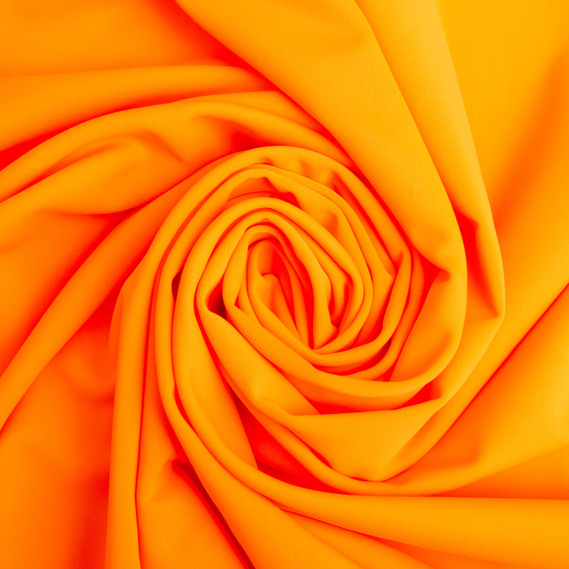 Knitted fabric Biflex matte 204 gr/m2, elastic fabric, fabric for swimwear, leggings, sportswear неон помаранч, фото 1