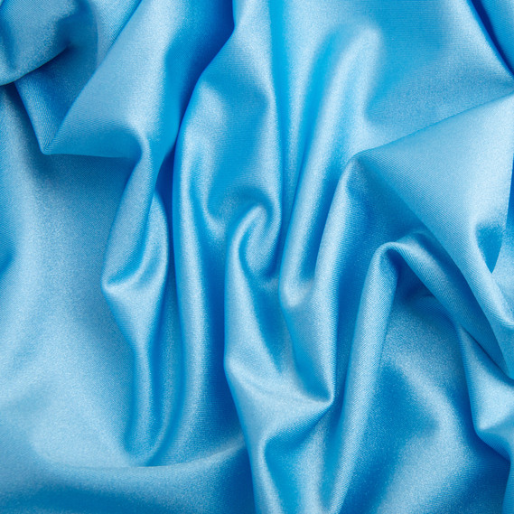 Ткань трикотаж Бифлекс 200 гр/м2 стрейчевая эластичная блестящая для купальников и спортивной одежды блакитна, фото 2