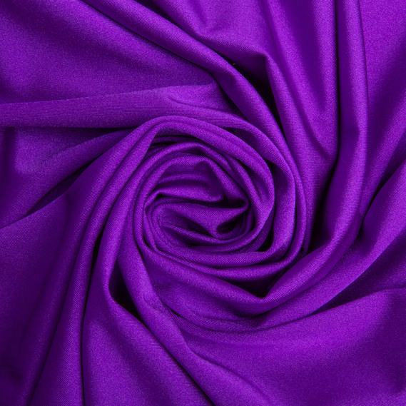 Knitted fabric Supplex 200 g/m2, stretch knitted fabric, elastic shiny fabric фіолет, фото 1