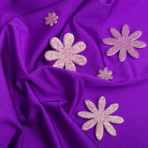 Knitted fabric Supplex 200 g/m2, stretch knitted fabric, elastic shiny fabric фіолет, фото 3