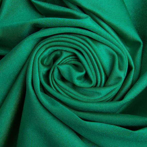 Knitted fabric Supplex 200 g/m2, stretch knitted fabric, elastic shiny fabric зелена, фото 1