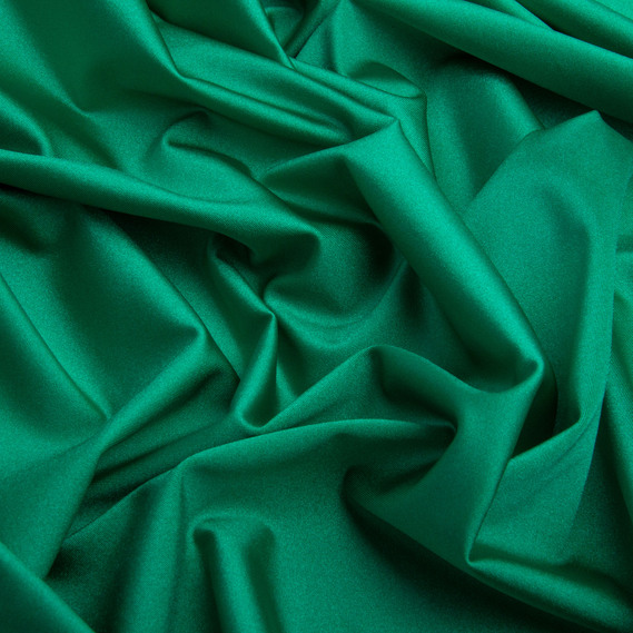 Knitted fabric Supplex 200 g/m2, stretch knitted fabric, elastic shiny fabric зелена, фото 2
