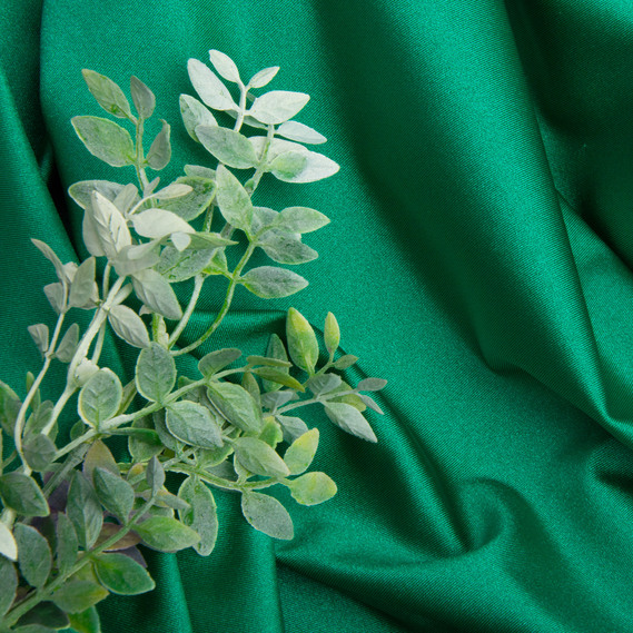 Knitted fabric Supplex 200 g/m2, stretch knitted fabric, elastic shiny fabric зелена, фото 3