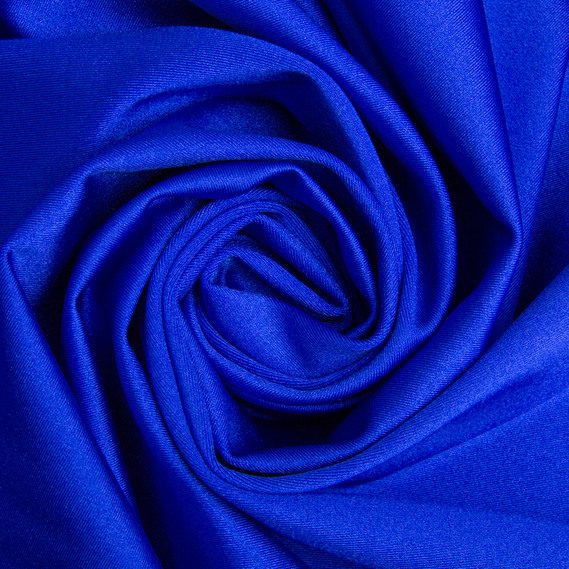 Knitted fabric Supplex 200 g/m2, stretch knitted fabric, elastic shiny fabric індіго, фото 1