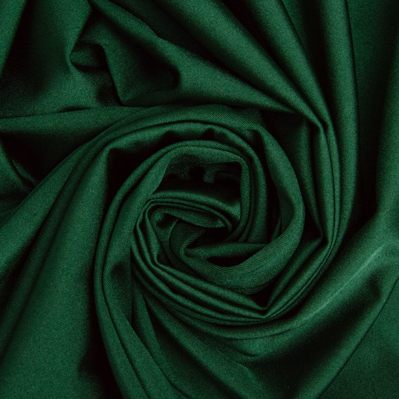 Knitted fabric Supplex 200 g/m2, stretch knitted fabric, elastic shiny fabric т/зелена, фото 1