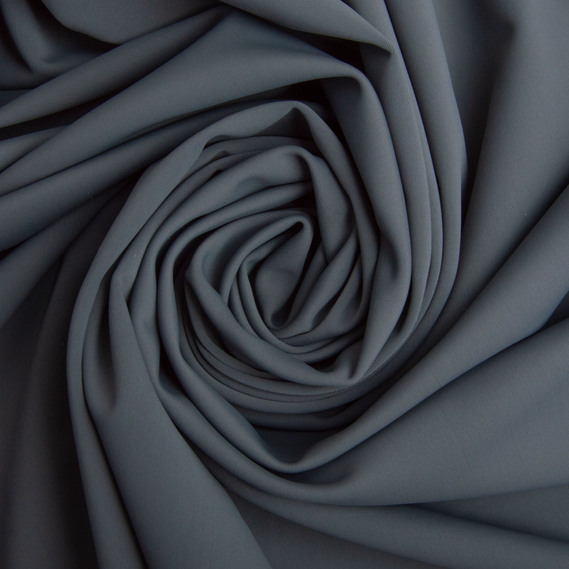 Knitted fabric Biflex matte 204 gr/m2, elastic fabric, fabric for swimwear, leggings, sportswear т/сіра, фото 1