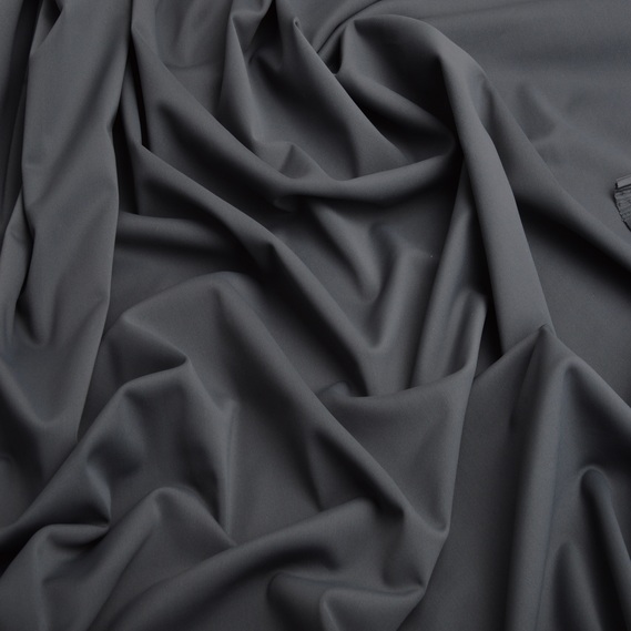 Knitted fabric Biflex matte 204 gr/m2, elastic fabric, fabric for swimwear, leggings, sportswear т/сіра, фото 2