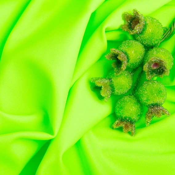 Knitted fabric Biflex matte 204 gr/m2, elastic fabric, fabric for swimwear, leggings, sportswear неон салат, фото 3