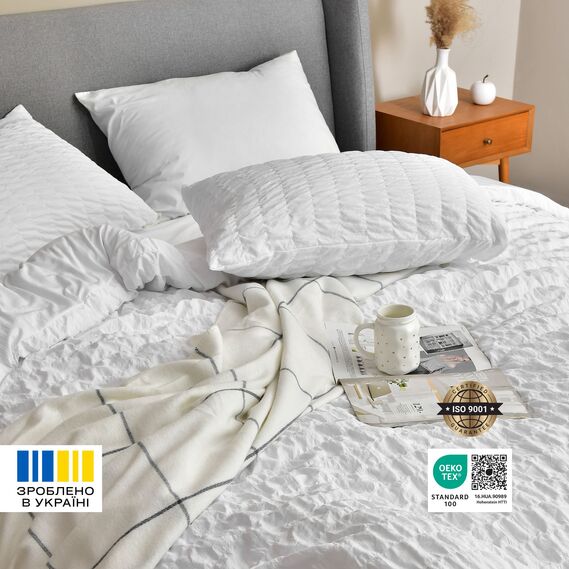 Набор подушек 2 шт 50х70 CloudDream IDEIA искусственный пух, белый, гипоаллергенная подушка в коробці, фото 8
