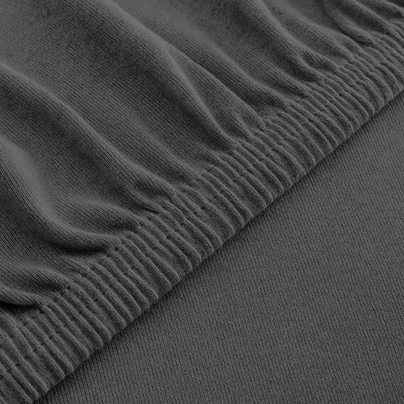 Простирадло трикотажне 90х200х35 см на резинці IDEIA еластичне, трикотаж, бавовна т/сіра, фото 2 Простирадло трикотажне 90х200х35 см на резинці IDEIA еластичне, трикотаж, бавовна т/сіра, фото 2