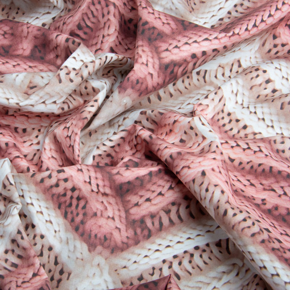 Ткань бязь ранфорс 5D для постельного белья, хлопок 125 гр/м2 240 см натуральная, постельная ткань, ткань для простыней, пододеяльников, наволочек Кашмір, фото 3