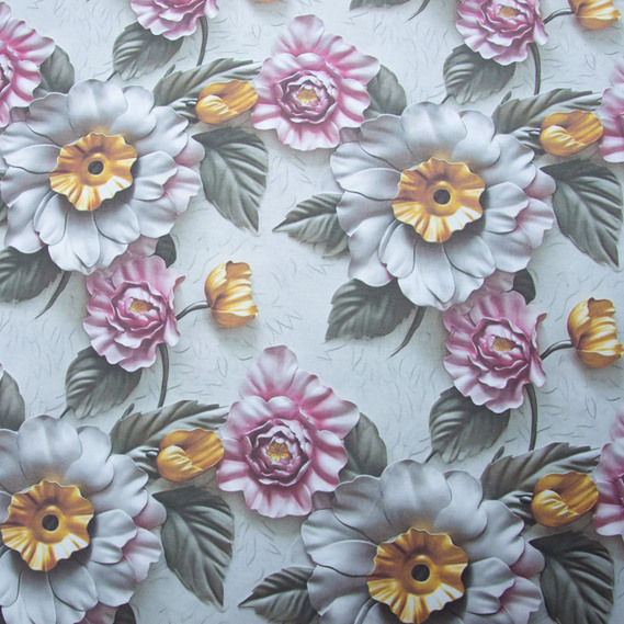 Ranforce calico fabric 5D for bedding, 240 cm wide 125 g/m2 cotton natural fabric, suitable for sheets, duvet covers, pillowcases, and other bed linens Джеллі, фото 2