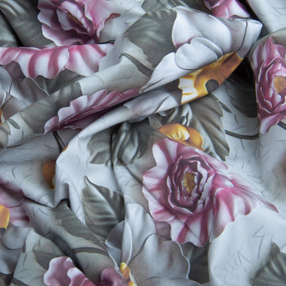 Ranforce calico fabric 5D for bedding, 240 cm wide 125 g/m2 cotton natural fabric, suitable for sheets, duvet covers, pillowcases, and other bed linens Джеллі, фото 3