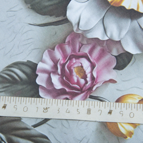 Ranforce calico fabric 5D for bedding, 240 cm wide 125 g/m2 cotton natural fabric, suitable for sheets, duvet covers, pillowcases, and other bed linens Джеллі, фото 5