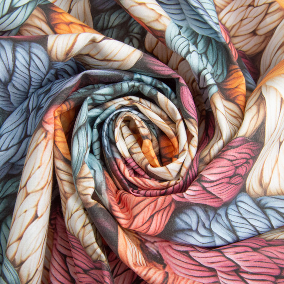 Ranforce calico fabric 5D for bedding, 240 cm wide 125 g/m2 cotton natural fabric, suitable for sheets, duvet covers, pillowcases, and other bed linens Санта, фото 1