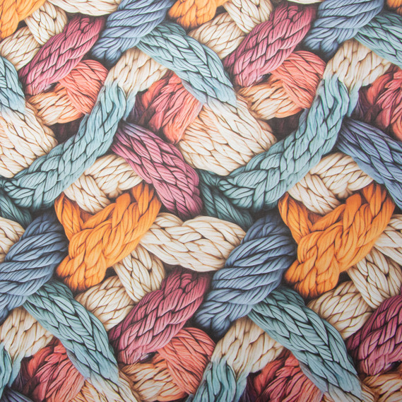 Ranforce calico fabric 5D for bedding, 240 cm wide 125 g/m2 cotton natural fabric, suitable for sheets, duvet covers, pillowcases, and other bed linens Санта, фото 2