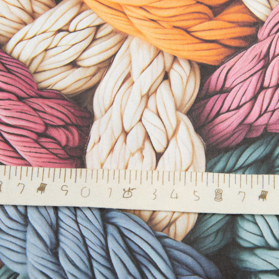 Ranforce calico fabric 5D for bedding, 240 cm wide 125 g/m2 cotton natural fabric, suitable for sheets, duvet covers, pillowcases, and other bed linens Санта, фото 5