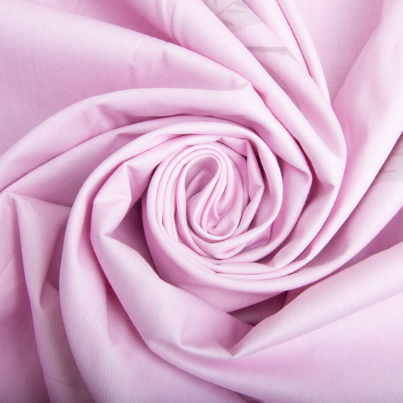 Тканина бавовна сатин для постільної білизни, натуральна тканина, постільна білизна 120 гр/м2 ВТ-411-В роуз рожевий компаньон, фото 1