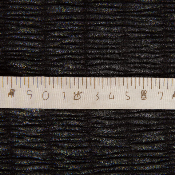 Ткань шифон жатка 95 гр/м2 145 см легкая, воздушная ткань для платьев, блуз и аксессуаров чорна, фото 4 Ткань шифон жатка 95 гр/м2 145 см легкая, воздушная ткань для платьев, блуз и аксессуаров чорна, фото 4